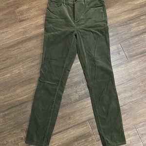 The Loft green corduroy jeans